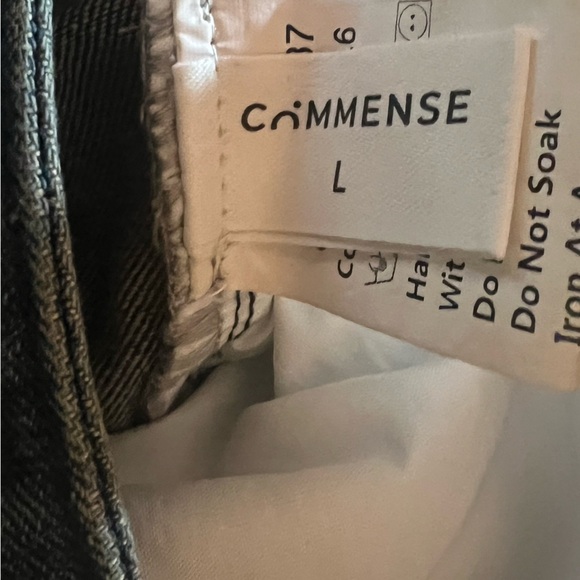 Commense Wide Leg Jeans Pants Vintage Style Denim Blue Medium Wash NWT XL or L - Picture 6 of 12